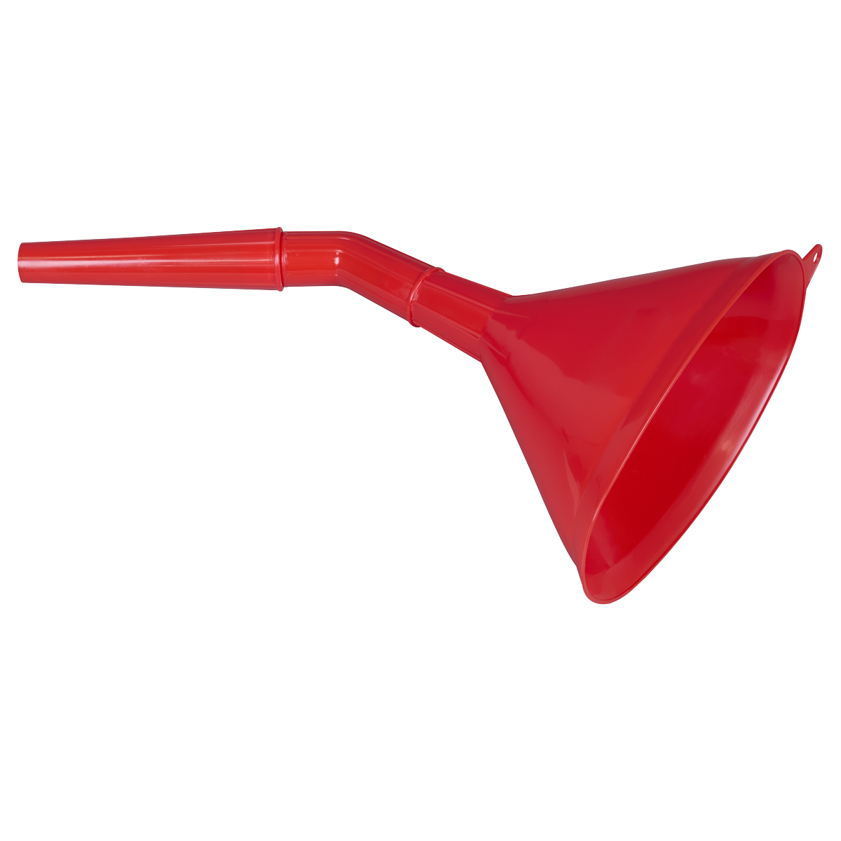 Angled Spout Oval Funnel with Filter 200mm - Medium F7