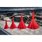 Economy Fixed Spout Funnel Set 4pc - Small F92