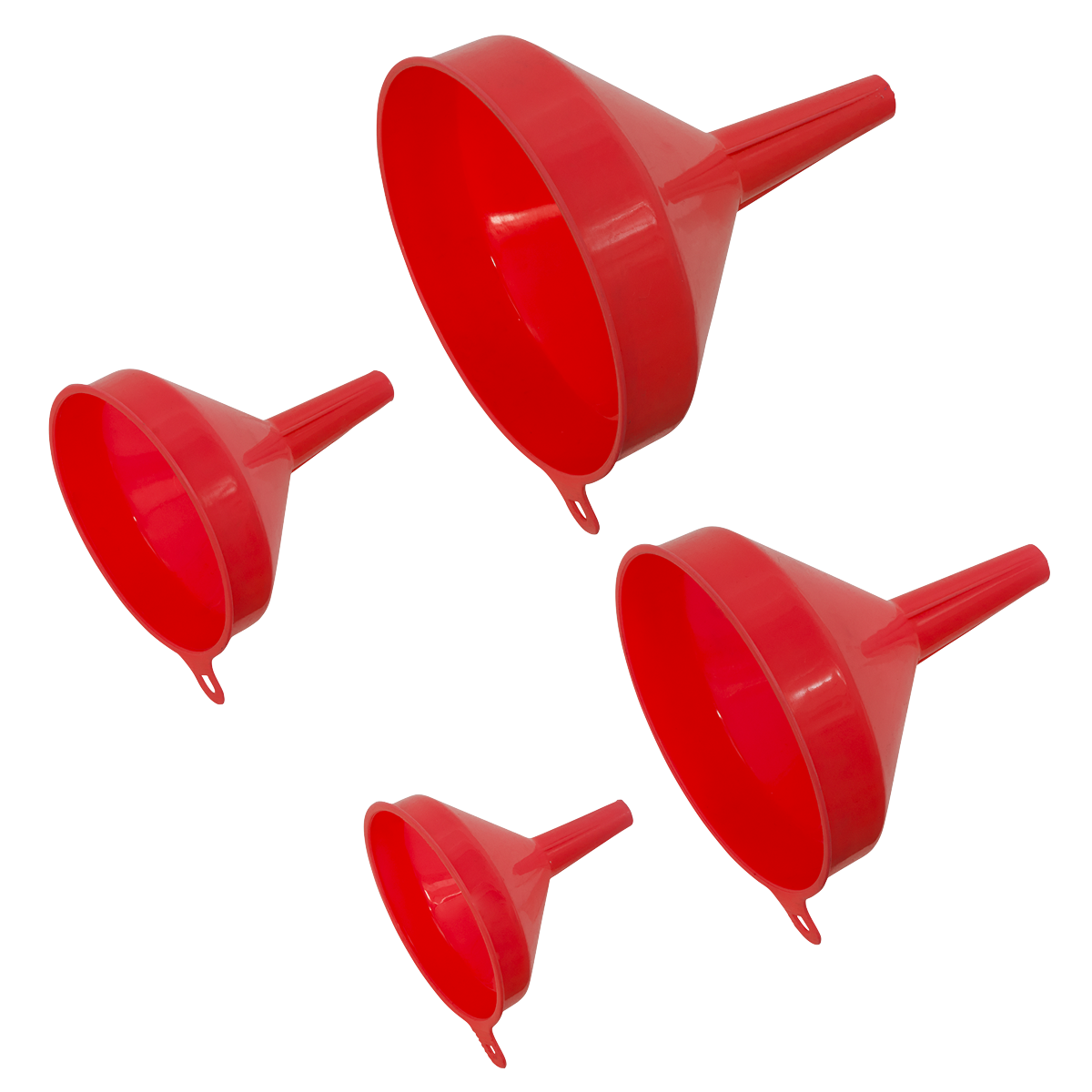Economy Fixed Spout Funnel Set 4pc F94