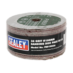 100mm Sanding Disc 36Grit - Pack of 25 FBD10036
