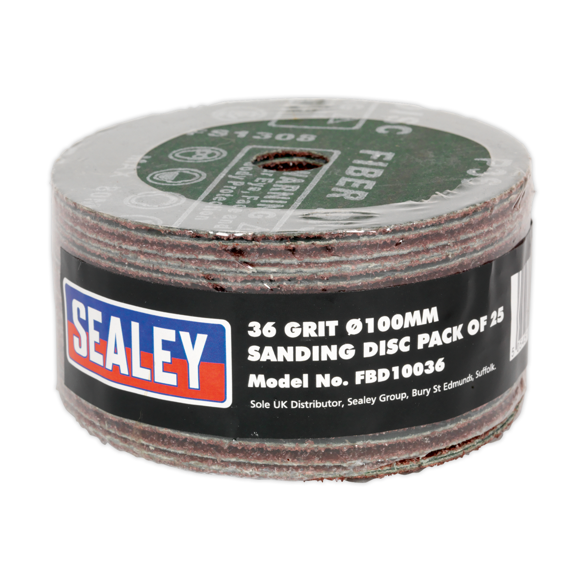 100mm Sanding Disc 36Grit - Pack of 25 FBD10036