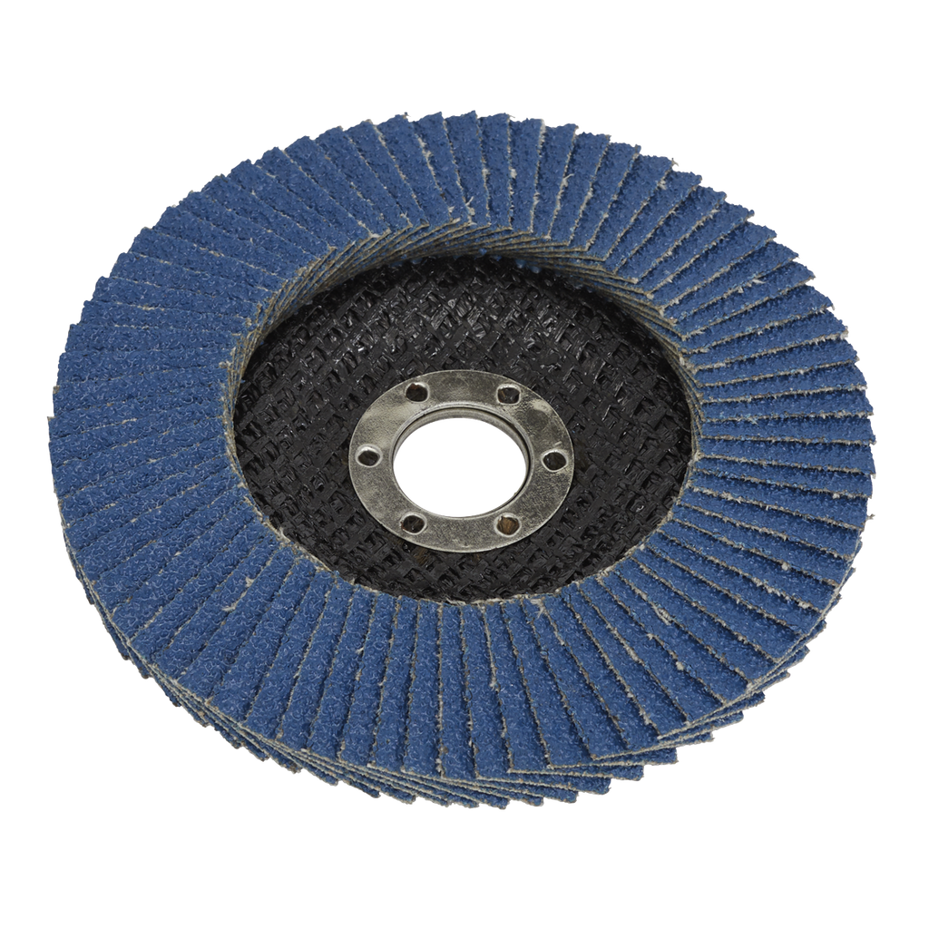 100mm Zirconium Flap Disc 60Grit 16mm Bore FD10060