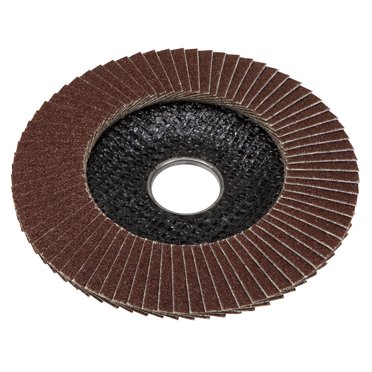 100mm Aluminium Oxide Flap Disc 80Grit 16mm Bore FD10080E