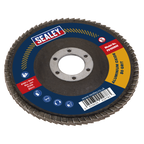 100mm Aluminium Oxide Flap Disc 80Grit 16mm Bore FD10080E