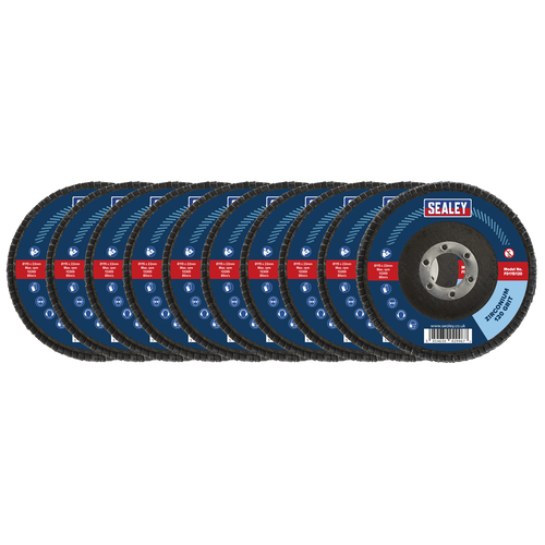 115mm Zirconium Flap Discs 120Grit 22mm Bore - Pack of 10 FD11512010