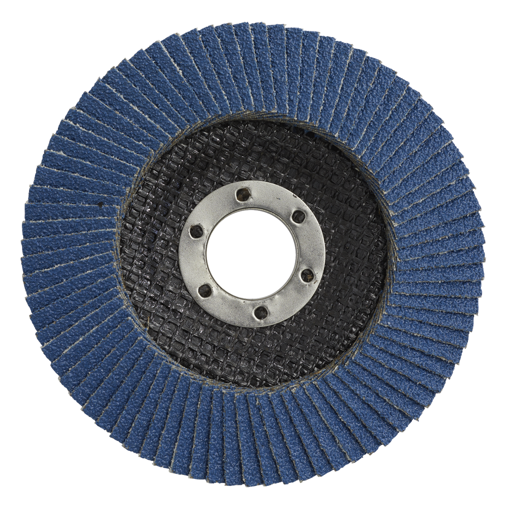 115mm Zirconium Flap Discs 120Grit 22mm Bore - Pack of 10 FD11512010