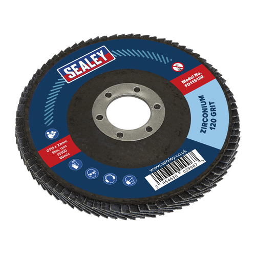 115mm Zirconium Flap Disc 120Grit 22mm Bore FD115120