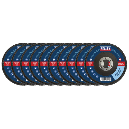 115mm Zirconium Flap Discs 60Grit 22mm Bore - Pack of 10 FD1156010