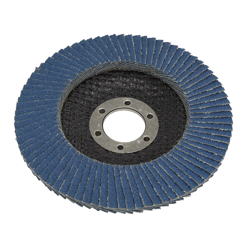 115mm Zirconium Flap Discs 80Grit 22mm Bore - Pack of 10 FD1158010