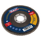 115mm Aluminium Oxide Flap Discs 80Grit 22mm Bore - Pack of 10 FD11580E10