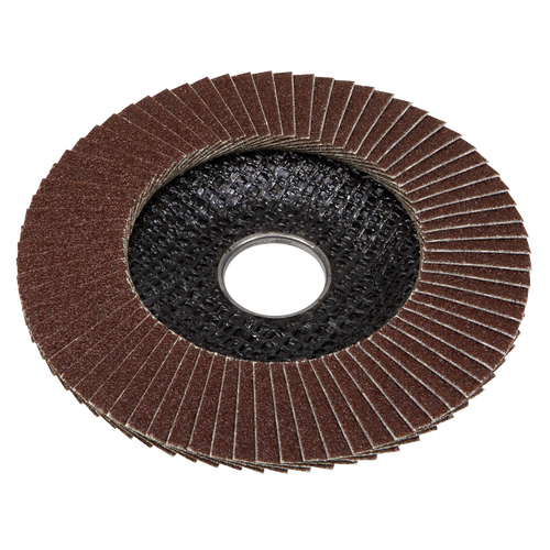 125mm Aluminium Oxide Flap Disc 80Grit 22mm Bore FD12580E