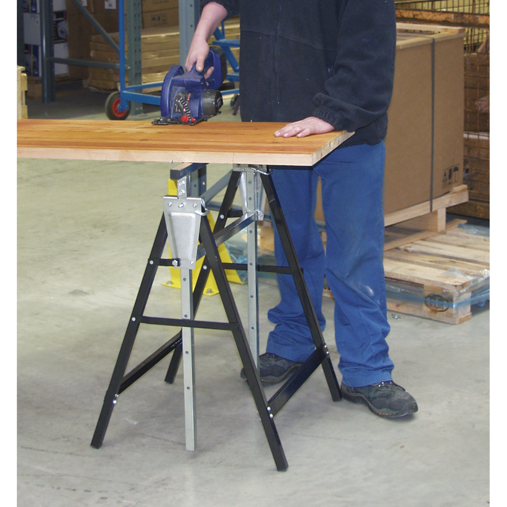 Fold Down Telescopic Trestle 200kg Capacity - Pair FDT32