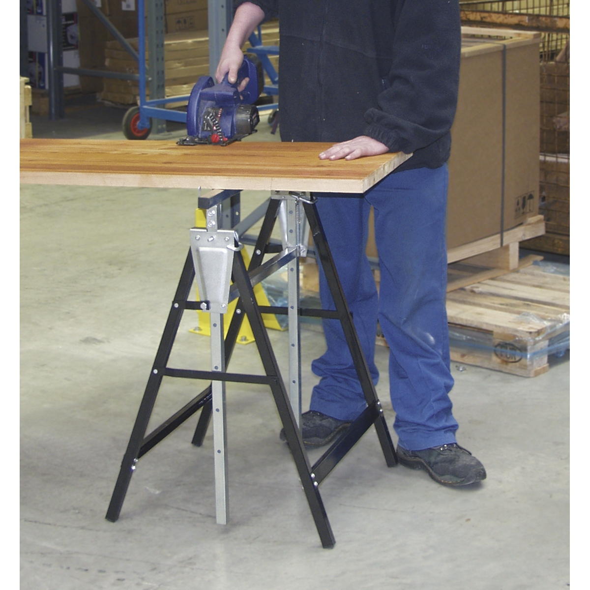 Fold Down Telescopic Trestle 200kg Capacity - Pair FDT32