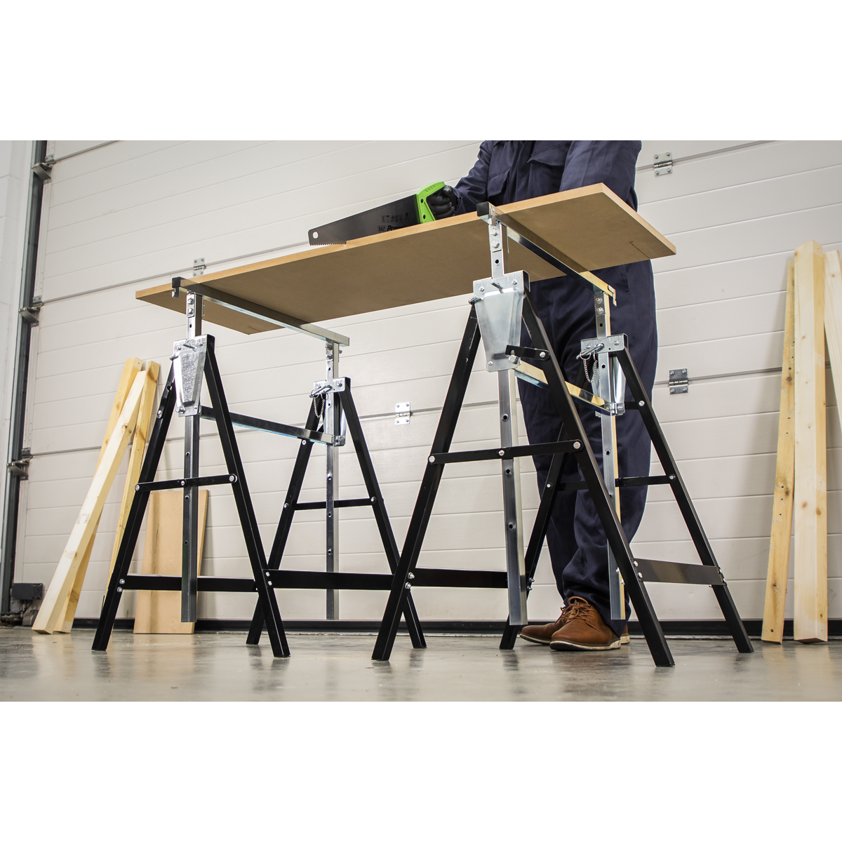 Fold Down Telescopic Trestle 200kg Capacity FDT3
