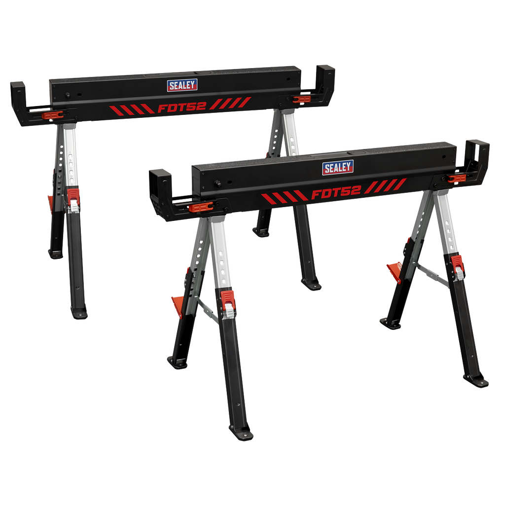 Adjustable Sawhorse Set 2pc FDT52