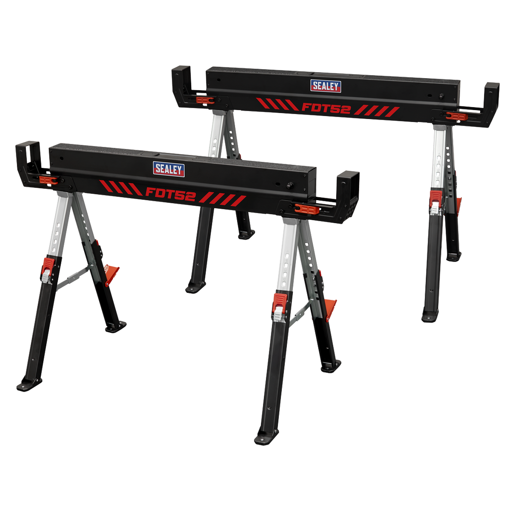 Adjustable Sawhorse Set 2pc FDT52