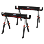 Adjustable Sawhorse Set 2pc FDT52
