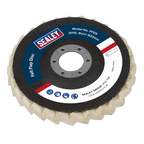 115mm Felt Flap Disc 22mm Bore - Pack of 5 FFD5