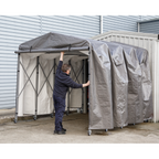 Extending Steel Garage Extension 2.5 x 4.5 x 2.5m FGE01