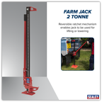 Farm Jack 1200mm 2 Tonne Capacity FJ48