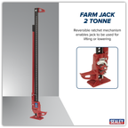 Farm Jack 1500mm 2 Tonne Capacity FJ60