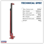 Farm Jack 1500mm 2 Tonne Capacity FJ60