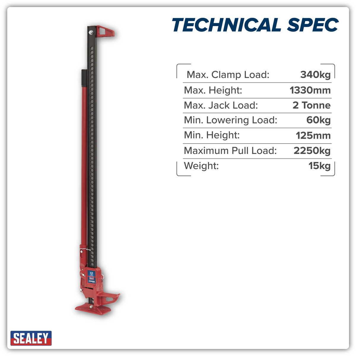 Farm Jack 1500mm 2 Tonne Capacity FJ60