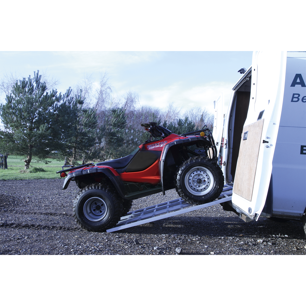 Motorcycle/Trike/ATV & Mini Tractor Ramp Wide Tri-Fold 680kg Capacity FLR680T