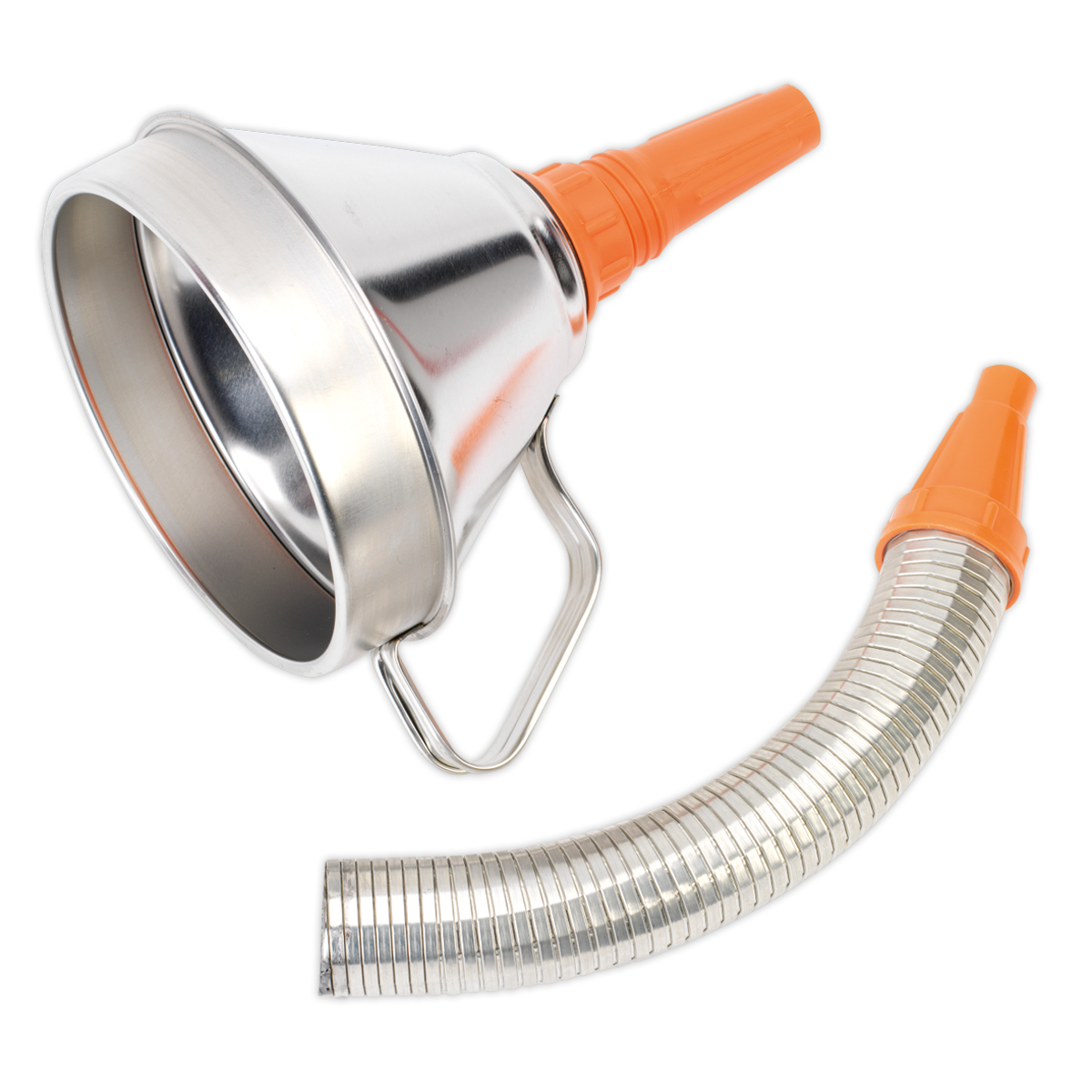 Metal Flexible Spout Funnel with Filter 160mm FM16F