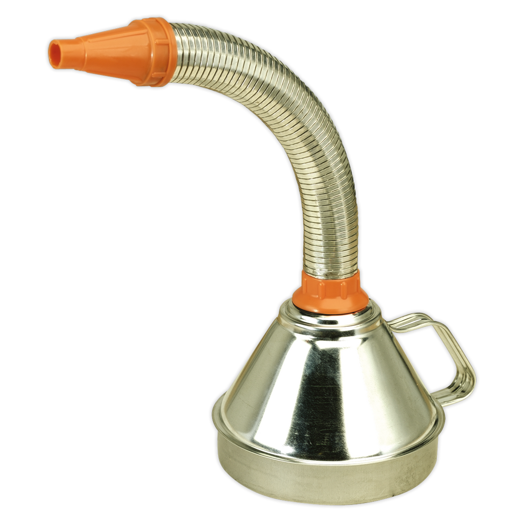 Metal Flexible Spout Funnel with Filter 160mm FM16F