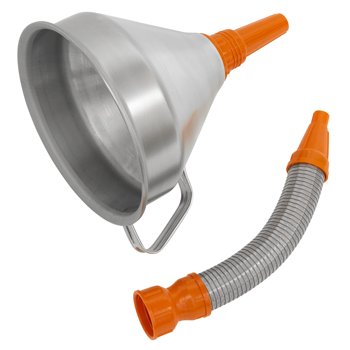 Metal Flexible Spout Funnel with Filter 200mm FM20F