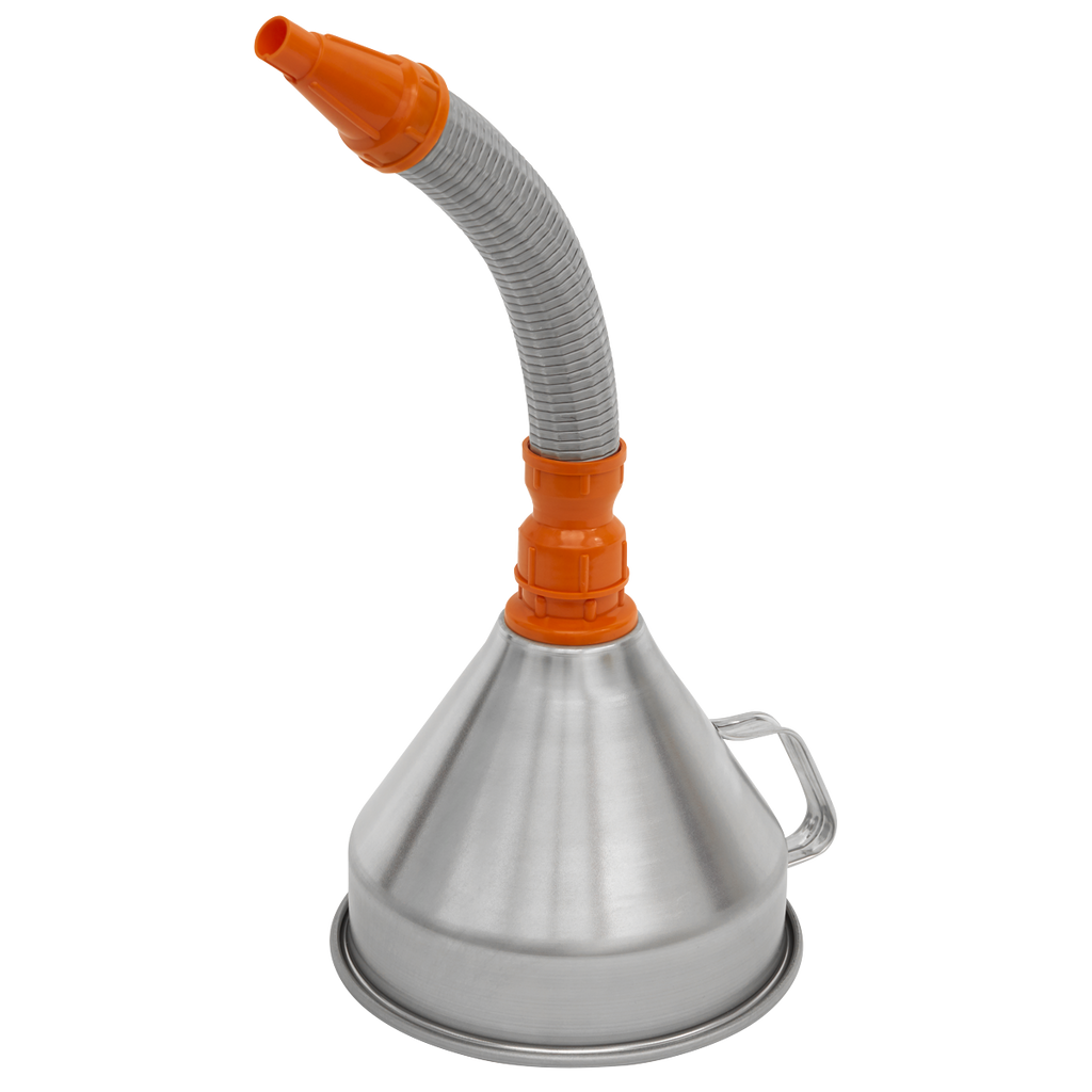 Metal Flexible Spout Funnel with Filter 200mm FM20F