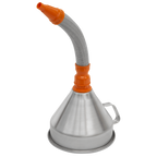 Metal Flexible Spout Funnel with Filter 200mm FM20F