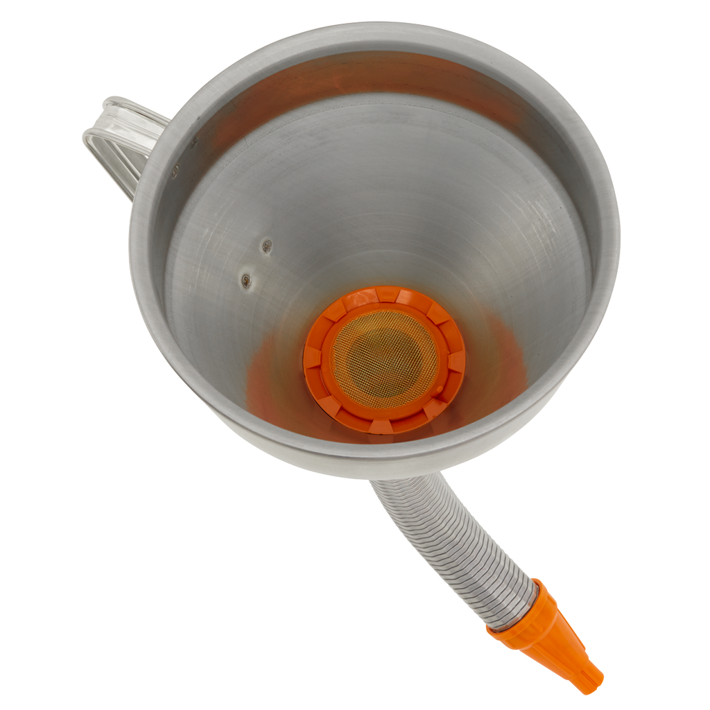 Metal Flexible Spout Funnel with Filter 200mm FM20F