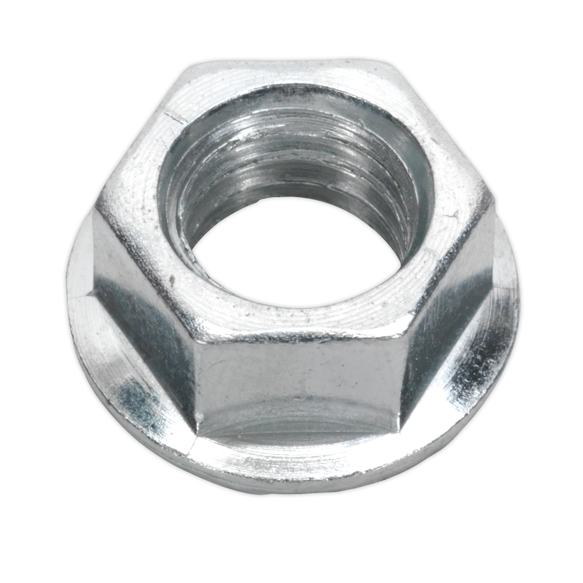 Zinc Plated Serrated Flange Nut M10 - Pack of 100 FN10