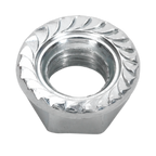 Zinc Plated Serrated Flange Nut M10 - Pack of 100 FN10