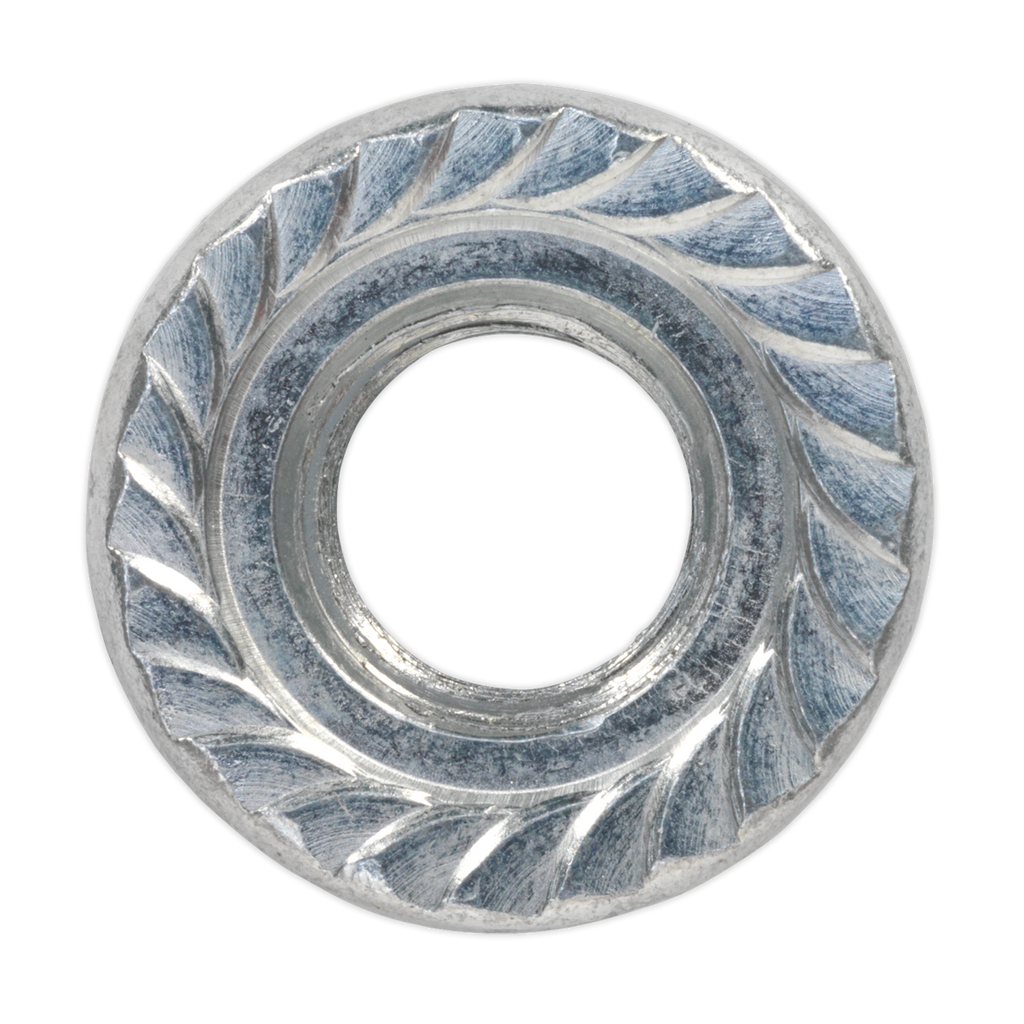 Zinc Plated Serrated Flange Nut M12 - Pack of 50 FN12