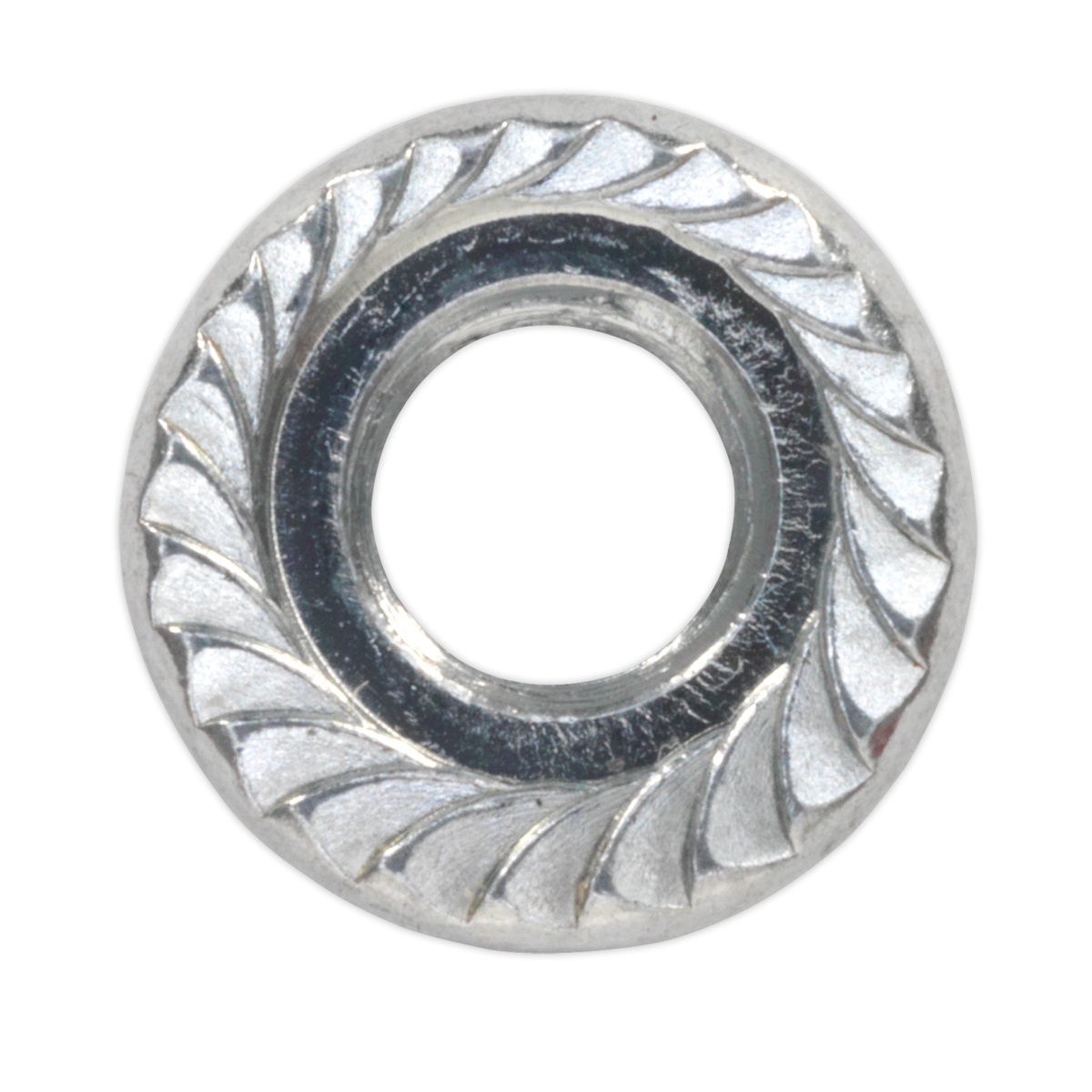 Zinc Plated Serrated Flange Nut M5 - Pack of 100 FN5