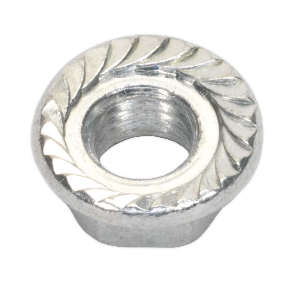 Zinc Plated Serrated Flange Nut M5 - Pack of 100 FN5
