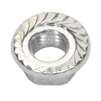 Zinc Plated Serrated Flange Nut M5 - Pack of 100 FN5