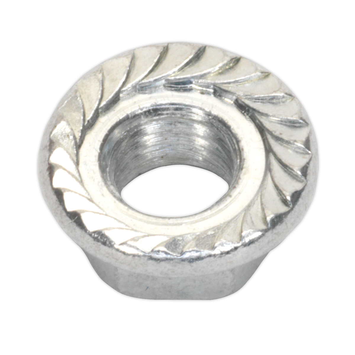 Zinc Plated Serrated Flange Nut M5 - Pack of 100 FN5