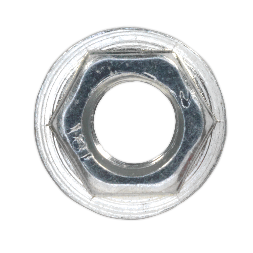 Zinc Plated Serrated Flange Nut M5 - Pack of 100 FN5