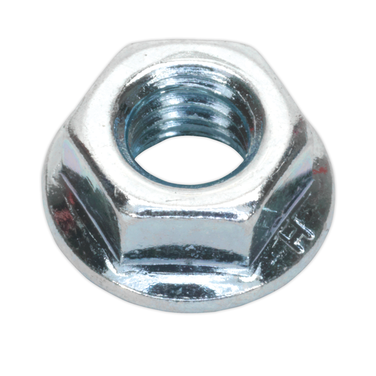 Zinc Plated Serrated Flange Nut M6 - Pack of 100 FN6