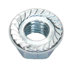 Zinc Plated Serrated Flange Nut M6 - Pack of 100 FN6