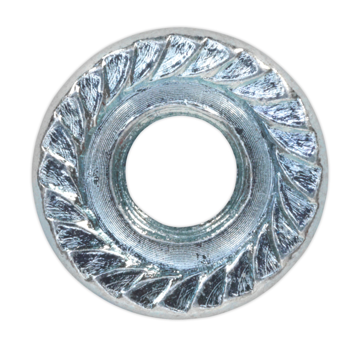 Zinc Plated Serrated Flange Nut M6 - Pack of 100 FN6