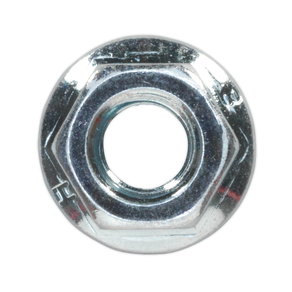 Zinc Plated Serrated Flange Nut M6 - Pack of 100 FN6