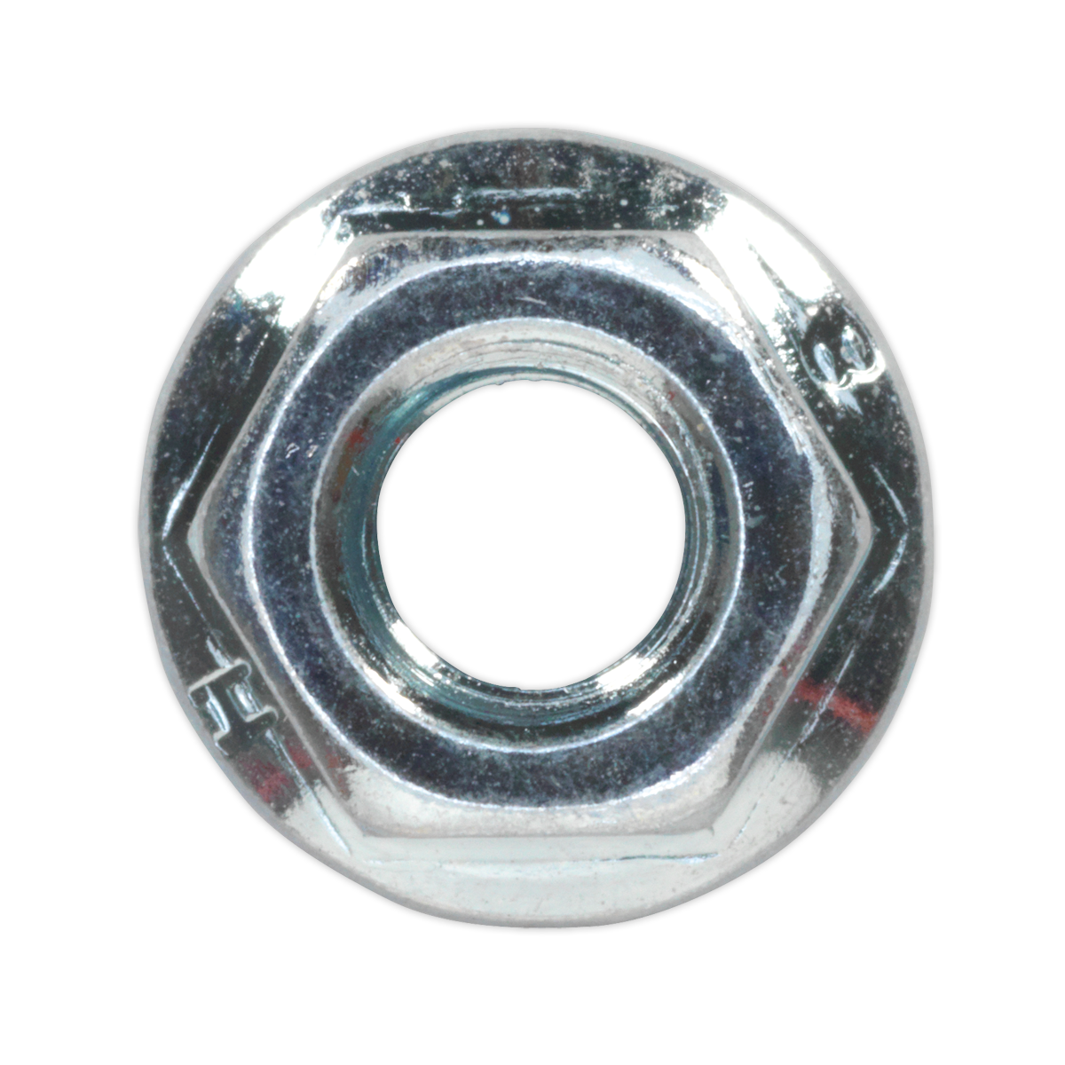 Zinc Plated Serrated Flange Nut M6 - Pack of 100 FN6