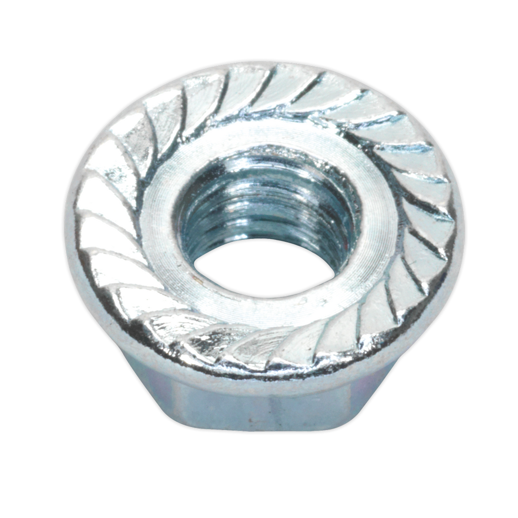 Zinc Plated Serrated Flange Nut M8 - Pack of 100 FN8
