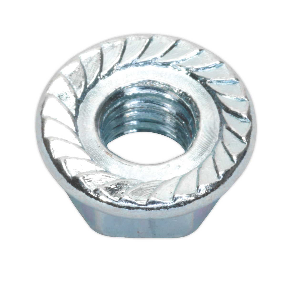 Zinc Plated Serrated Flange Nut M8 - Pack of 100 FN8