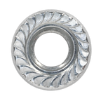 Zinc Plated Serrated Flange Nut M8 - Pack of 100 FN8